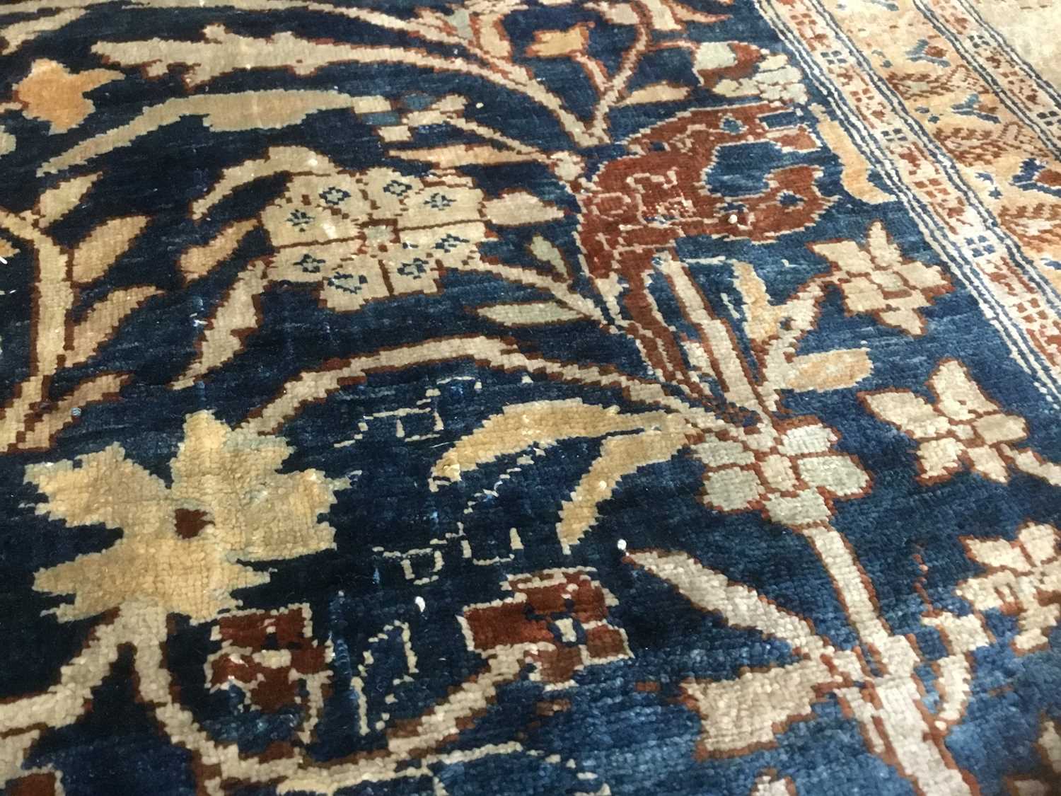 Fine 1920s Persian Heriz silk prayer rug, West Persia, 172cm x 129cm - Image 12 of 28
