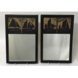 *James Dodds (b. 1957) pair of bespoke made wall mirrors