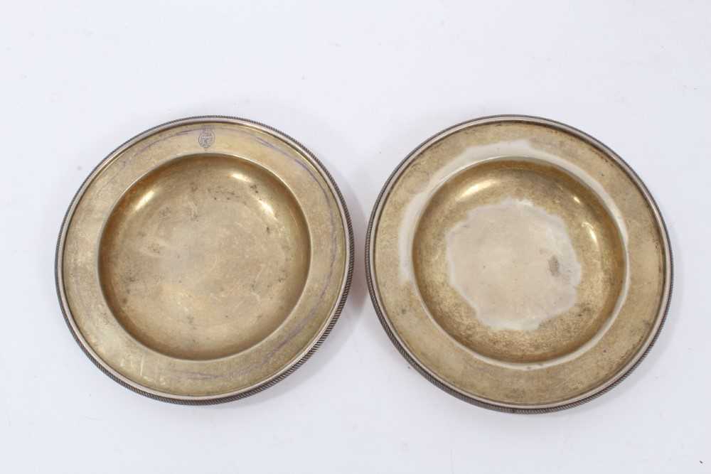 Selection of contemporary silver including three separate pairs of dishes and one other - Image 6 of 14