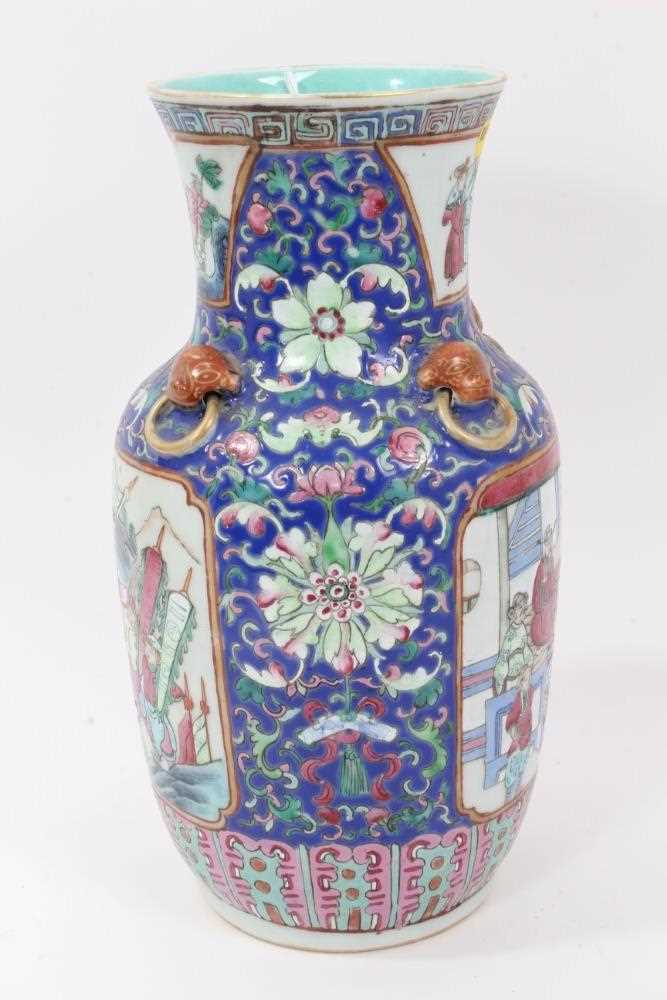 19th century Chinese famille rose porcelain vase - Image 2 of 7