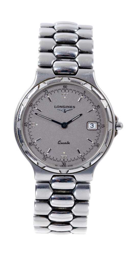 Gentlemen's Longines Conquest Quartz stainless steel wristwatch