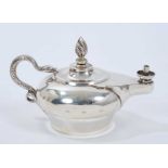 Victorian silver Aladdins lamp table lighter