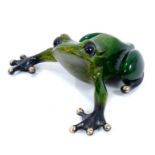 Tim Cotterill ‘Frogman’ enamelled bronze sculpture, signed, dated '05 and numbered 3682/5000, 9cm lo