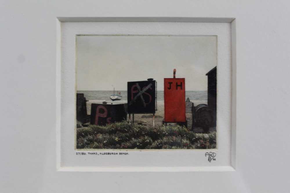 Anthony Dawson two signed limited edition etchings - The Fish, Walberswick and Tanks, Aldeburgh Be - Image 5 of 7