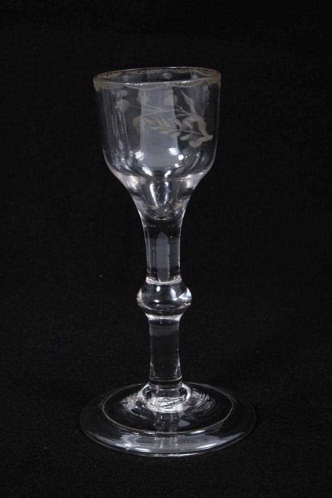 Georgian wine glass, c.1750