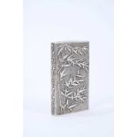 Chinese silver card case by Wang Hing