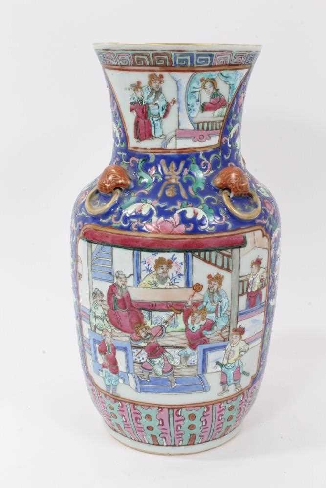 19th century Chinese famille rose porcelain vase - Image 3 of 7