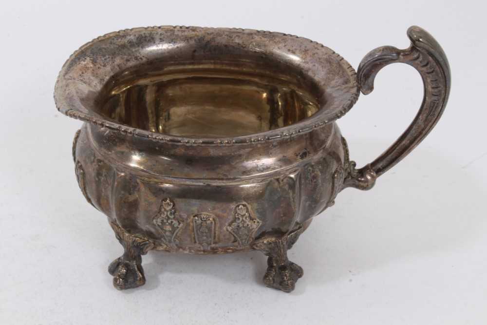Edwardian silver three piece tea set, - Image 8 of 8