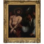 After Van Dyke oil on canvas - The Mocking of Christ, gilt frame