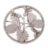 Georg Jensen silver circular brooch