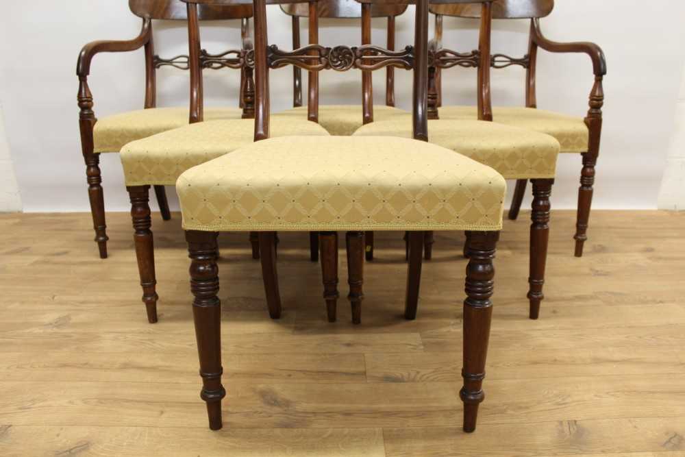 Set of six Regency mahogany dining chairs - Image 3 of 5