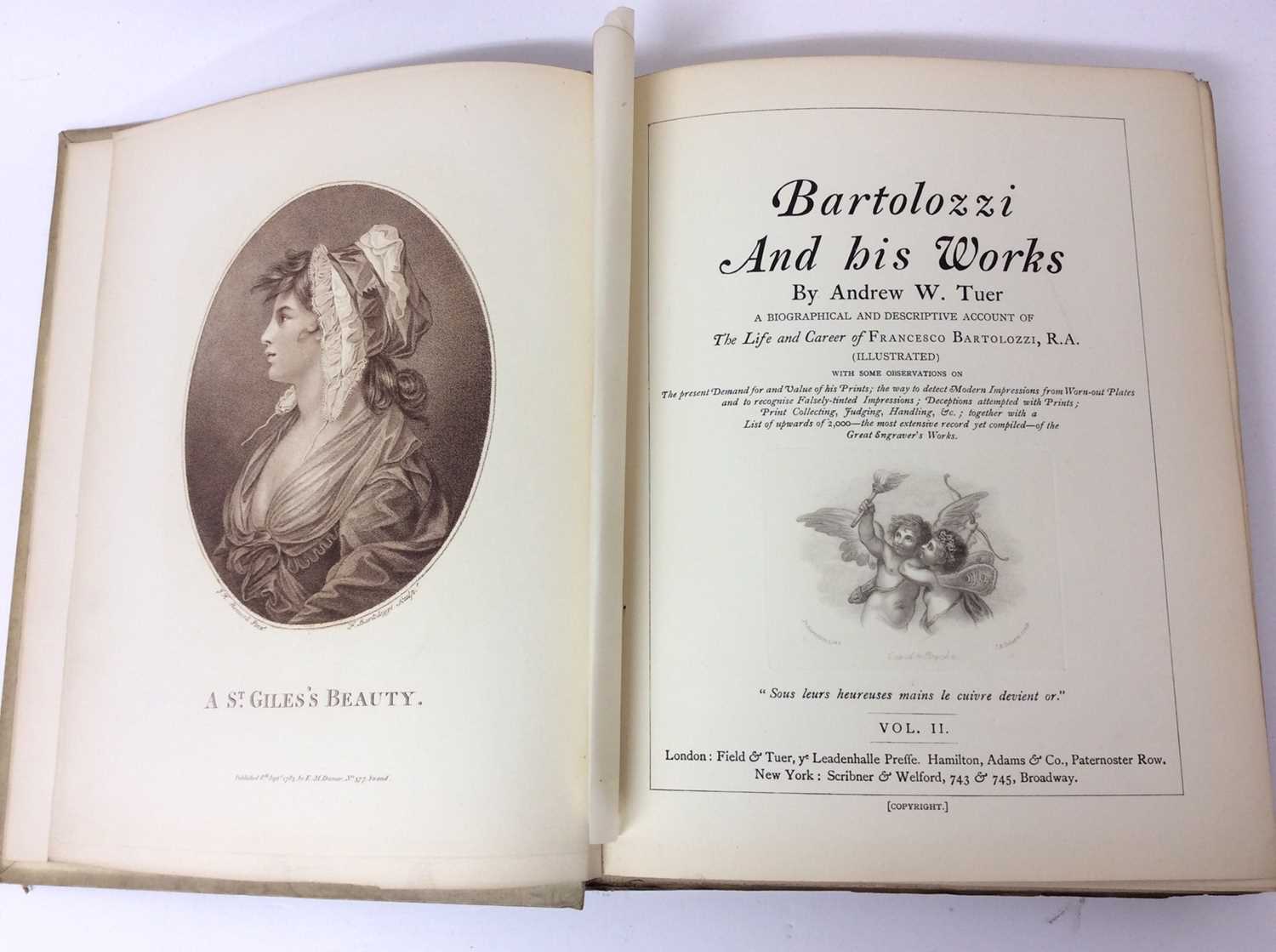 Andrew W. Tuer : Bartolozzi and his works, a biographical and descriptive account, in two volumes - Image 5 of 5