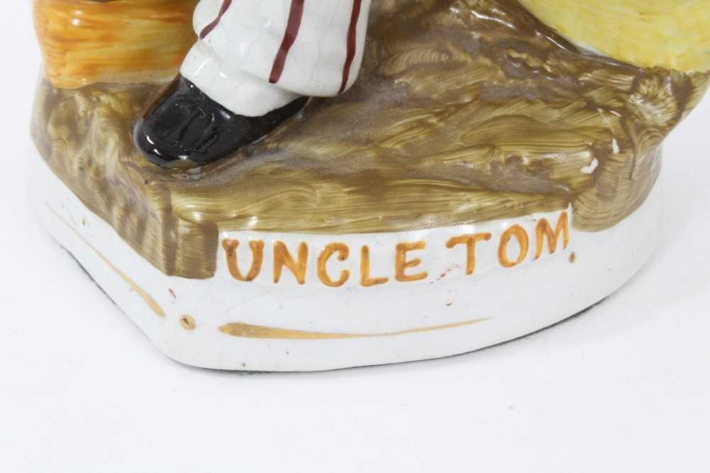 Staffordshire pottery group of Uncle Tom and Little Eva - Image 4 of 5