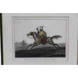 Carle Vernet (1758-1837) pair of hand coloured engravings - Cheval arabe au grande Galop and Cheval