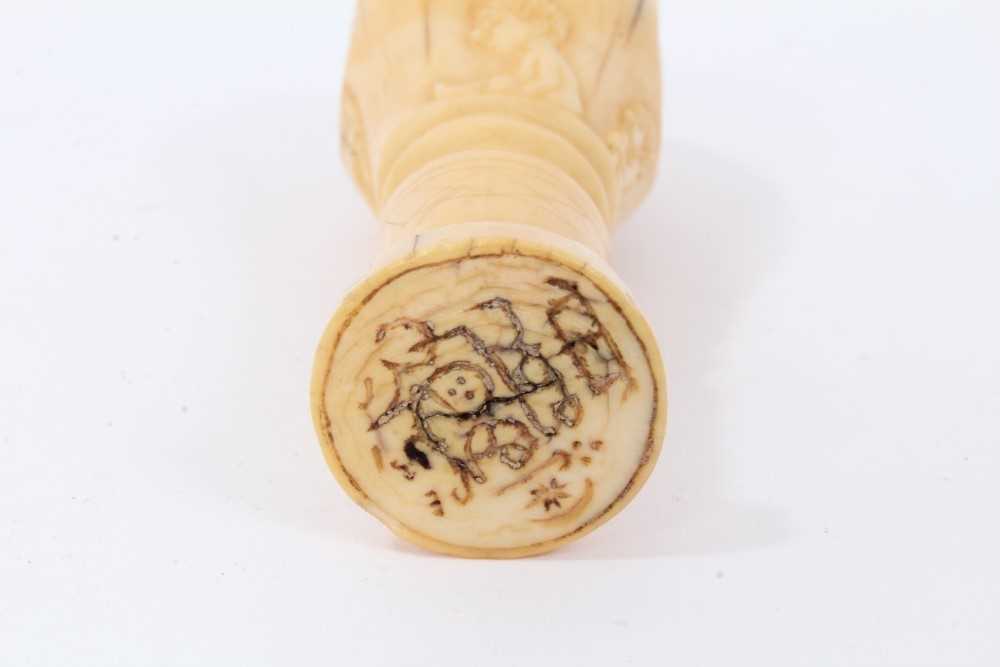 West African carved ivory seal - Image 6 of 6