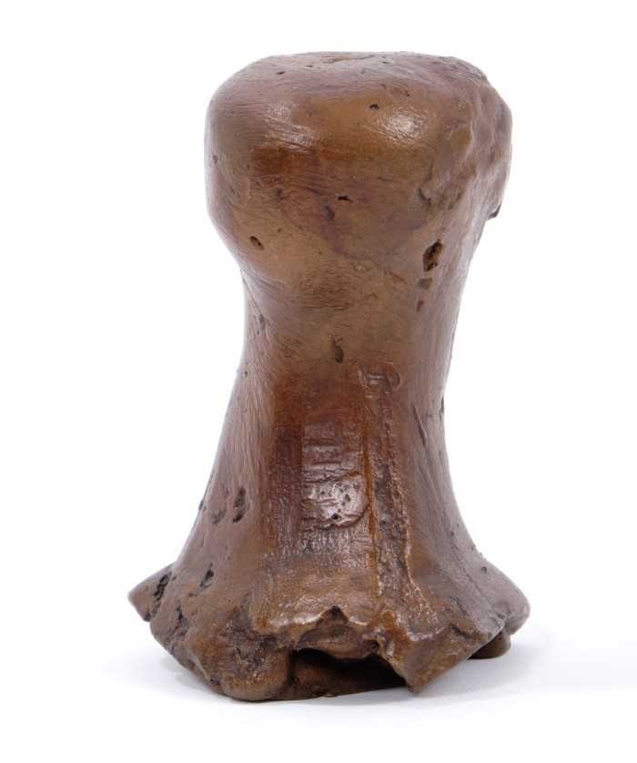 *Dame Elisabeth Frink (1930-1993) Rook bronze chess piece ‘Goggled Heads' 1967/9 - Image 3 of 5