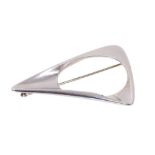 Georg Jensen silver triangular brooch