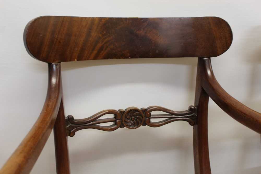 Set of six Regency mahogany dining chairs - Image 4 of 5