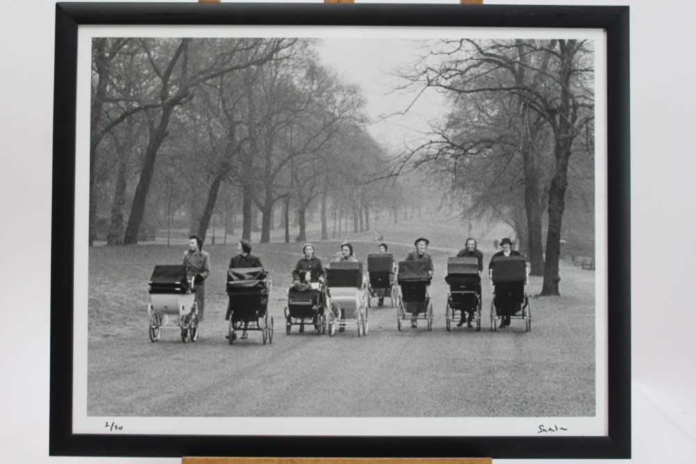 Lord Snowdon signed limited edition photograph - Nannies on Rotten Row, London, 1958, 2/50, in glaze