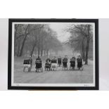 Lord Snowdon signed limited edition photograph - Nannies on Rotten Row, London, 1958, 2/50, in glaze