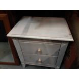 Pair of painted pine bedside chests