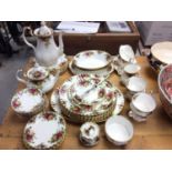 Royal Albert Old Country Roses tea and dinner ware