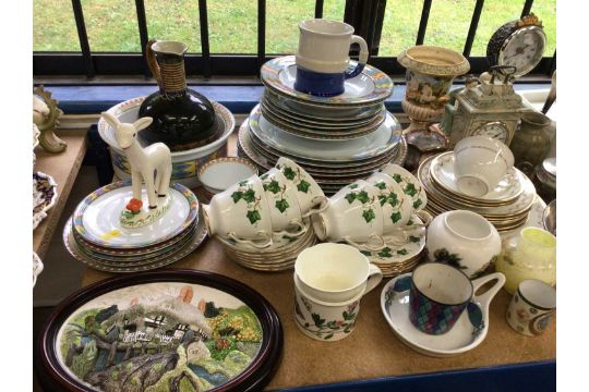 Large quantity of ceramics including Worcester, Portmeirion, tea and dinner wares etc - Image 2 of 3