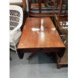 Antique mahogany drop leaf table