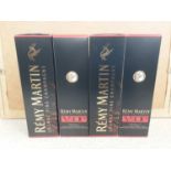 Four bottles of Remy Martin Cognac Fine Champagne 70cl, in original boxes