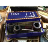 Old Dunhill pipes, instruments and sundries