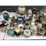 Selection of glazed earthenware and other china ornaments
