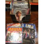 Collection of ABBA single records (approx. 60) including international releases together with 80 mix