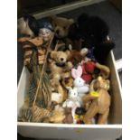 Lot soft dolls and puppets