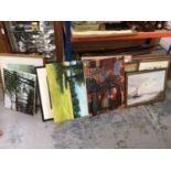 Collection of oils, watercolours and prints