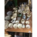 18th century tea bowls, Pratt ware and decorative china