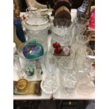 Art glass vase, decanters, vases, bowls and other glassware