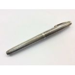 Sterling silver Sheaffer fountain pen with 14ct gold nib