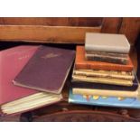 Early 20th century autograph album/sketch book, together with a small group of books and selection o