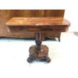 Rosewood card table