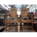 Pair of good quality children's elbow chairs