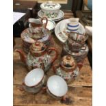 Japanese Kutani porcelain teaset, Port Meirion Botanic Garden and other china