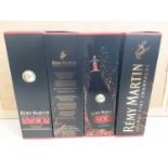 Four bottles of Remy Martin VSOP Cognac Fine Champagne 770c, in original boxes