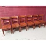 Set of six 19th century elm Essex chairs