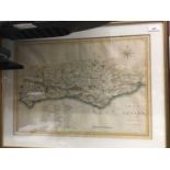 19 th century map of Sussex