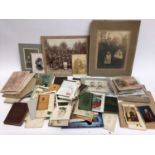 Assorted ephemera, including postcards, photographs, greetings cards, motorbike and automobile leafl