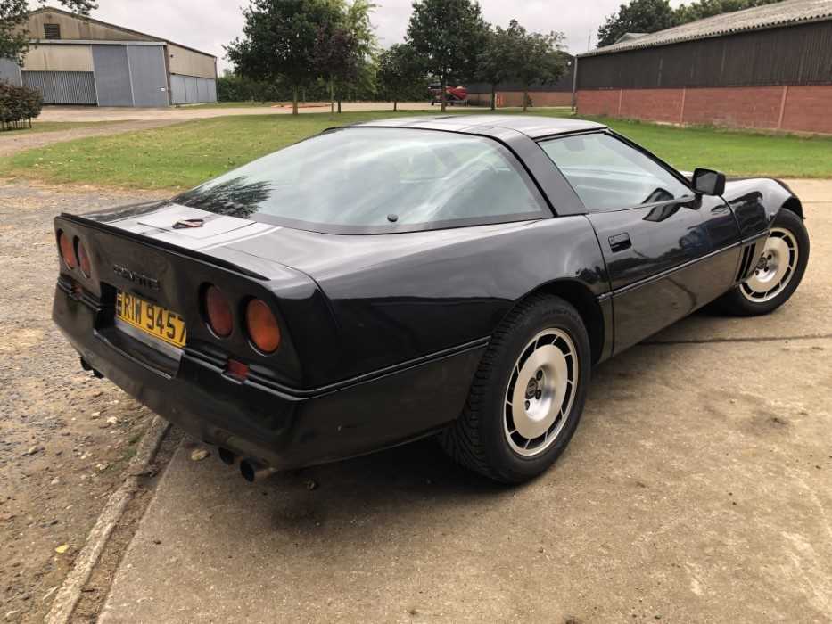 1986 Chevrolet Corvette Stingray, 5.7 litre V8, Automatic, finished in black with black leather inte - Image 10 of 13
