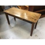 Old elm coffee table with rectangular top