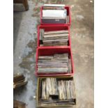 Large quantity of vinyl records, mainly 7 inch and 12 inch, including Pet Shop Boys, Chemical Brothe