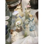 Qty of porcelain ladies and thimbles