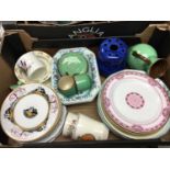 Three boxes of mixed china